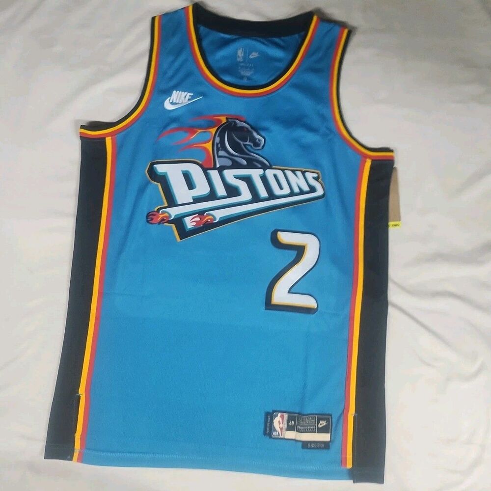 Detroit Pistons Cunningham #2 Basketball Jersey Men's Size Large 48